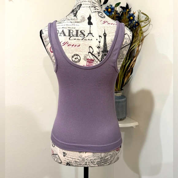 A New Day Purple Fitted Tank Top size Medium - Picture 2 of 6